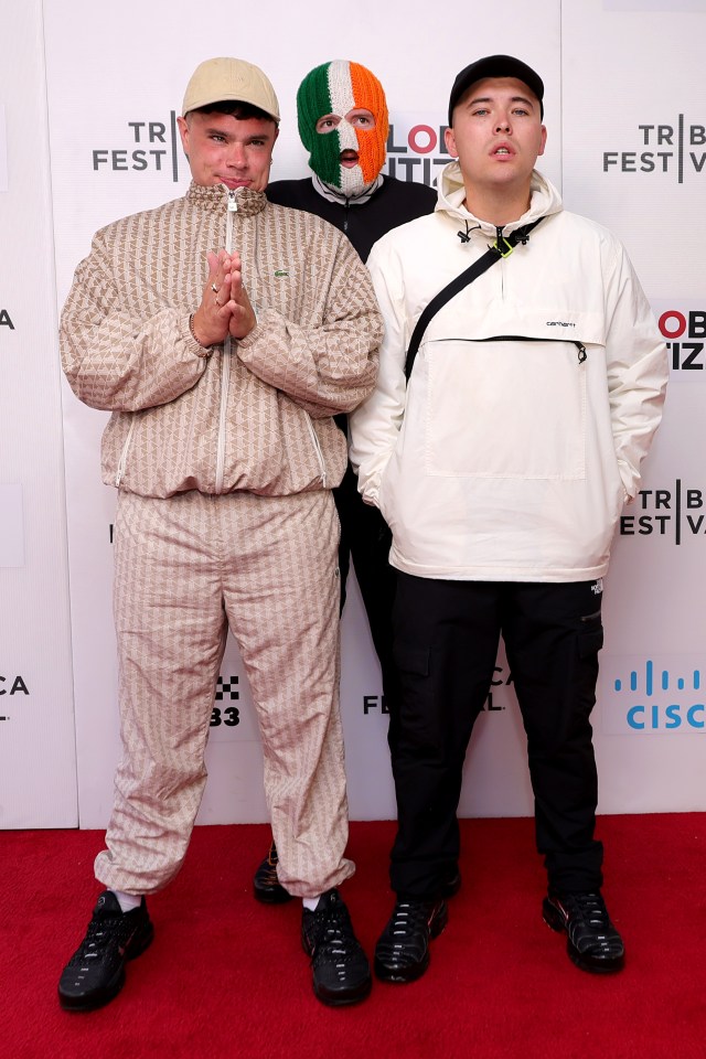 Kneecap band members at the Tribeca Film Festival.