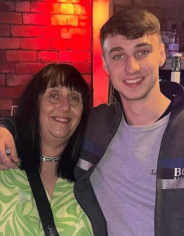 Jay with his mum, Debbie Duncan, who called the claims that her son had stolen a gold Rolex watch ‘nonsense’