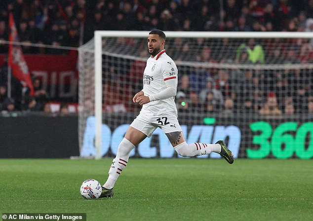 AC Milan have reportedly deciding against signing England full-back Kyle Walker permanently
