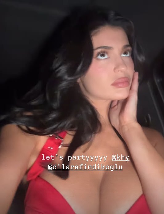 Kylie Jenner partied with her sisters Kendall Jenner and Khloé Kardashian at the launch of her latest Khy collaboration