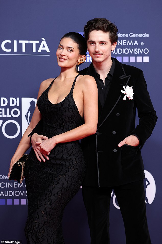 The influencer, 27, and her actor beau, 29, made their red carpet debut together at the ceremony where Timothee was honoured with the David Speciale award