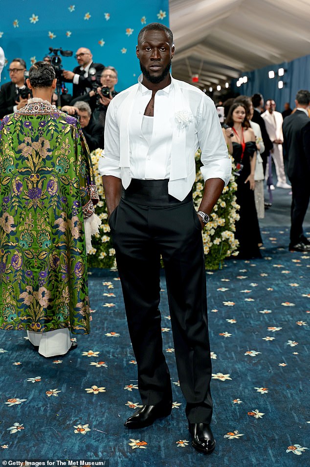 Stormzy, on the other hand, looked impeccable in Tom Ford,