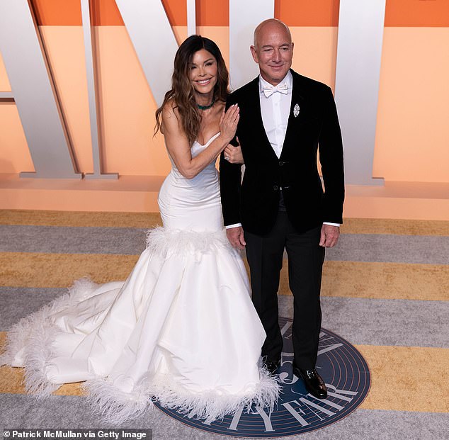 Lauren Sanchez, 55, and Jeff Bezos, 61, will tie the knot at a star studded wedding in Venice next month, but the couple have reportedly chosen an unusual venue for the celebration; Pictured in Beverly Hills in March