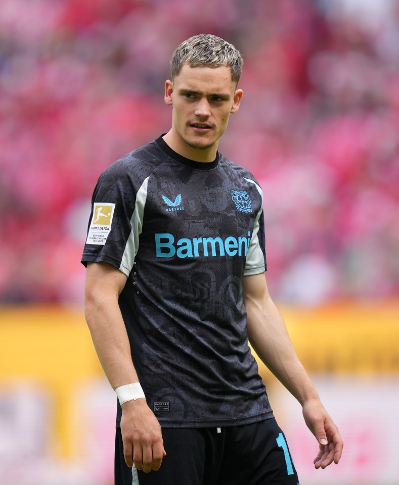 Florian Wirtz of Bayer 04 Leverkusen during a Bundesliga match.