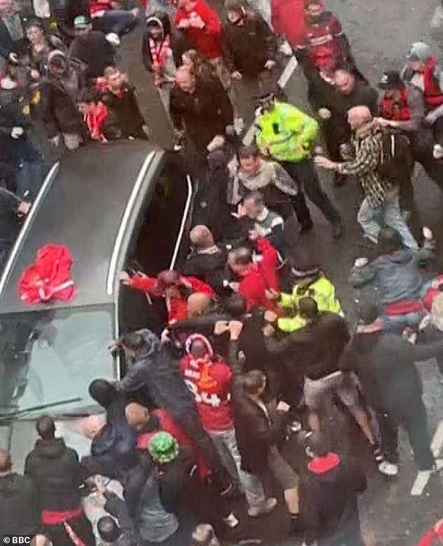 The 53-year-old, who is being quizzed by detectives on suspicion of multiple attempted murders, driving under the influence of drugs and dangerous driving