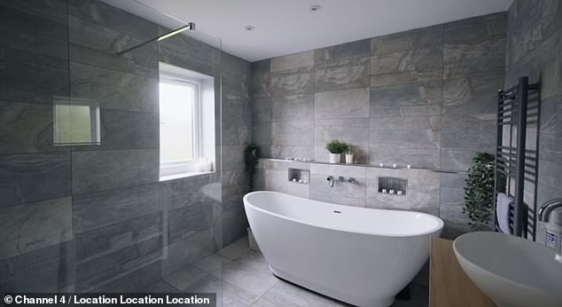 While the home was lacking the en suite bathroom the couple were under, they were taken by its family bathroom (and additional WC downstairs)