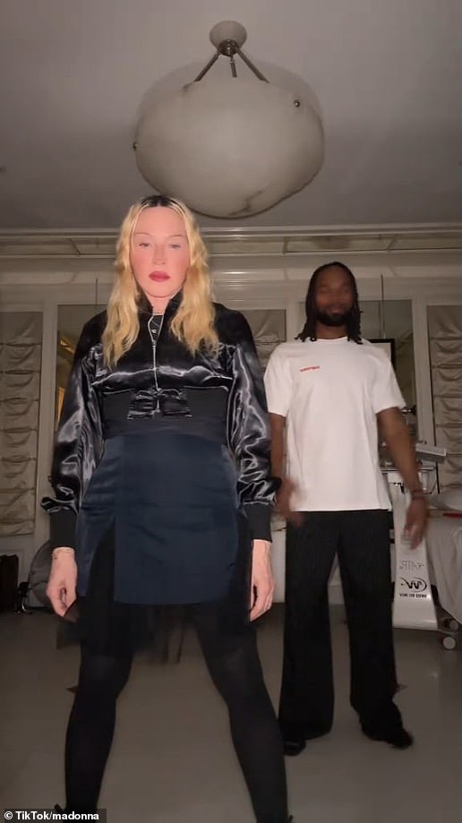 Madonna, 66, revealed an interesting $23,000 medical device in the bathroom of her opulent $40M home while sharing a TIkTok of her and younger boyfriend Akeem Morris, 29
