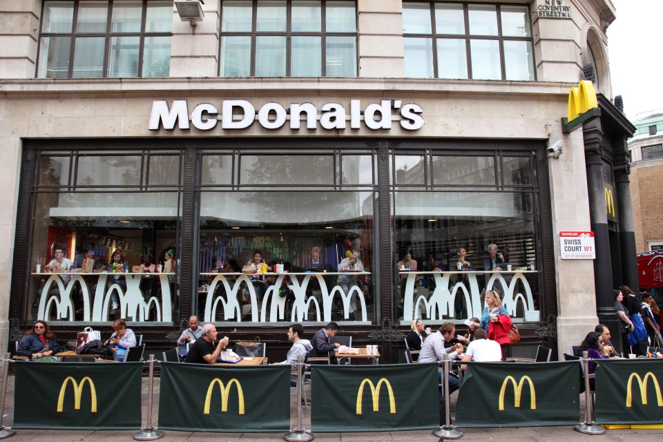 McDonald's restaurant in London.