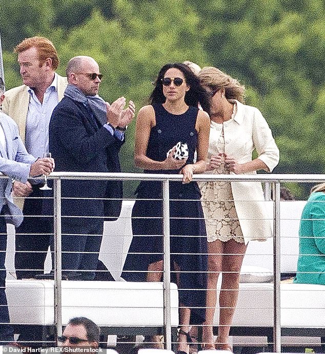 Meghan's presence seemed to give Harry a welcome boost, as he and William led their team to victory on the second day of the tournament