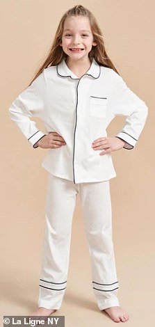 The £61 pyjamas Archie was wearing in the photograph are by New York designer brand La Ligne NY