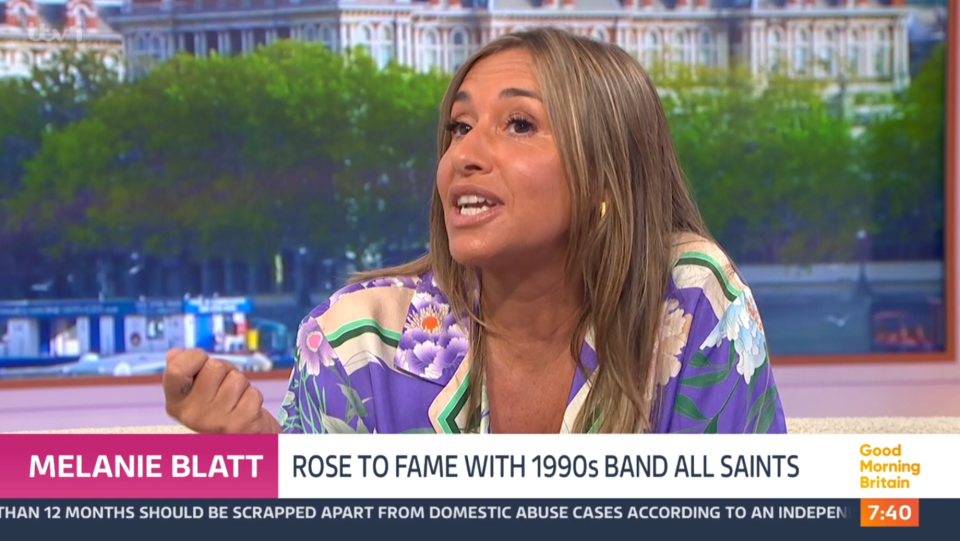 Mel Blatt on Good Morning Britain discussing her new job.
