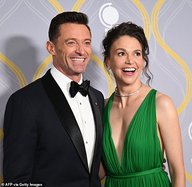 According to New Idea , things could get heated between the former couple if Hugh attends with his new girlfriend Sutton Foster (pictured)