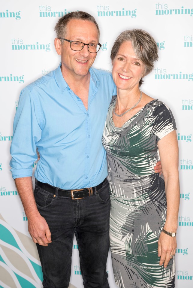 Dr. Michael Mosley and his wife Clare on This Morning TV show.