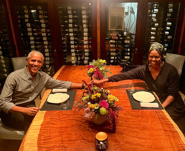Former President Barack Obama (left) tried to silence divorce gossip by posting this photo for former first lady Michelle Obama's (right) birthday on January 17th