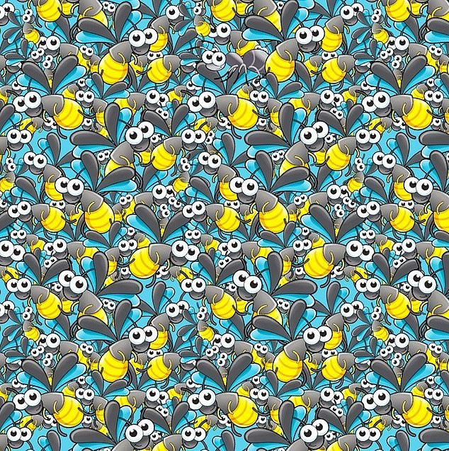 At first glance, the picture seems innocent enough: a dizzying swarm of cartoon bees buzzing in all directions