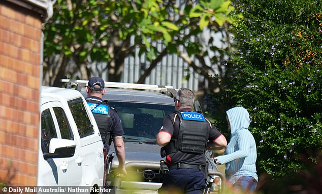 Bromley was accompanied by a woman who drove her away in a silver Toyota Hilux