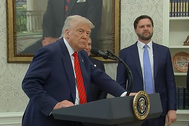 Donald Trump told reporters it was a 'shame' the conflict broke out and said he hopes it ends 'very quickly'
