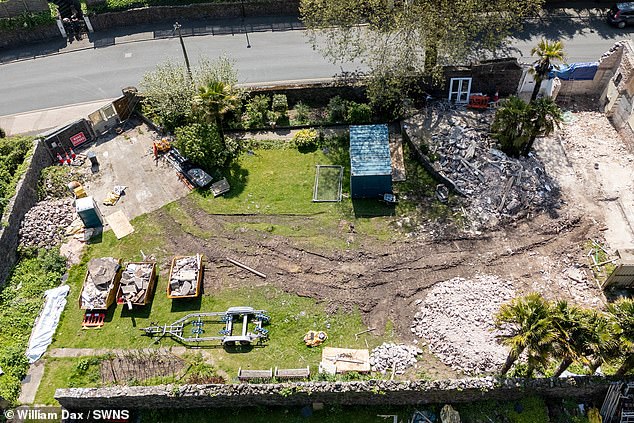 Pictured: Singleton Gardens where a row has broken out over demolition work