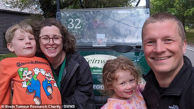 Charlotte Coxon was hit with an excruciating migraine while wrapping her children's Christmas presents - scans showed the devastating truth