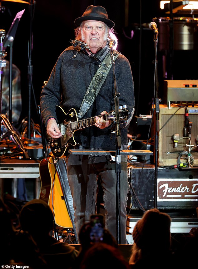 Music icon Neil Young debuted a new song taking aim at Elon Musk over the weekend