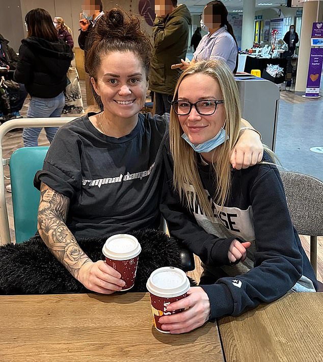 It was during a dream solo three-month trip to the Bahamas in July 2022 that Louisa Lloyd (left) realised something was seriously wrong. Pictured with her partner Sam