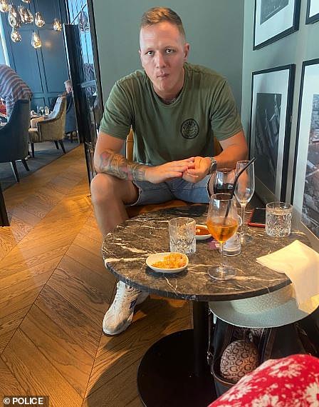 Ryan Jones (pictured) reportedly told his pals that he did not have his travel documents with him and needed to go and get them before their flights on May 4