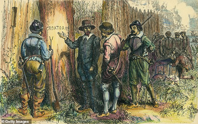 When resupply ships returned to Roanoke Island, all 118 colonists had mysteriously gone, and the word 'CROATOAN' was carved into a wooden post