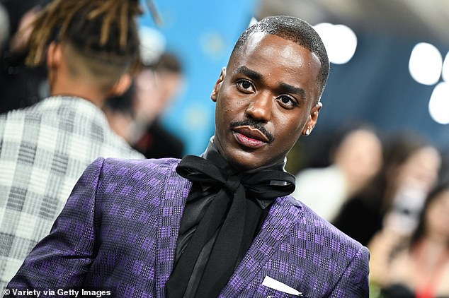 Ncuti Gatwa, 32, took to Instagram to promote Saturday night's Eurovision-inspired Doctor Who episode hours after withdrawing from presenting the contest's Final (pictured May 2025)