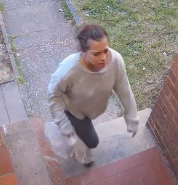 Security camera image of missing 26-year-old Jasmine.