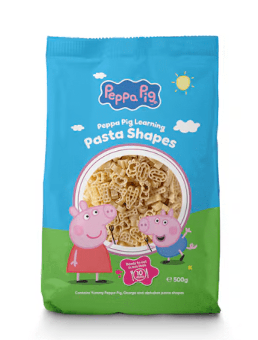 Bag of Peppa Pig Learning Pasta Shapes.