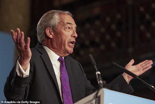 Nigel Farage has been accused of 'sticking two fingers up to hardworking British families' by calling for the two-child benefit cap to be scrapped