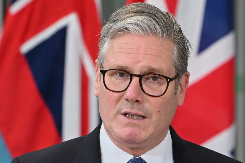 Keir Starmer, UK Prime Minister, at a press conference.