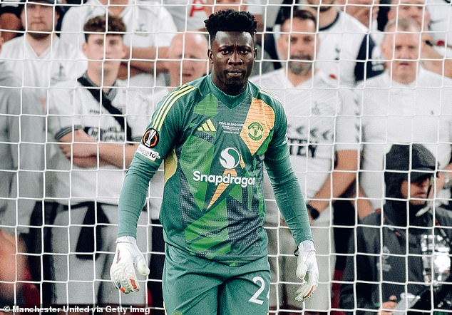 Andre Onana found himself in the firing line after his role in Tottenham's winner in Bilbao