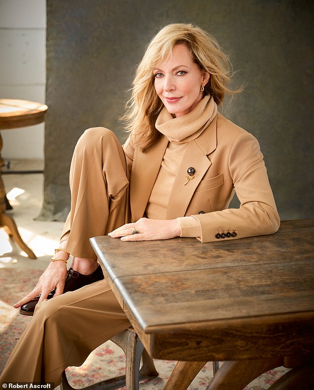 Jacket and trousers, Dzojchen. Jumper, Rhea Costa. Earrings and bracelets, Mateo. Brooch, Pdpaola. Ring, Le Vian. Shoes, Kurt Geiger