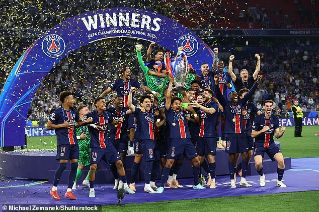 PSG won the Champions League for the first time in their history after beating Inter Milan 5-0