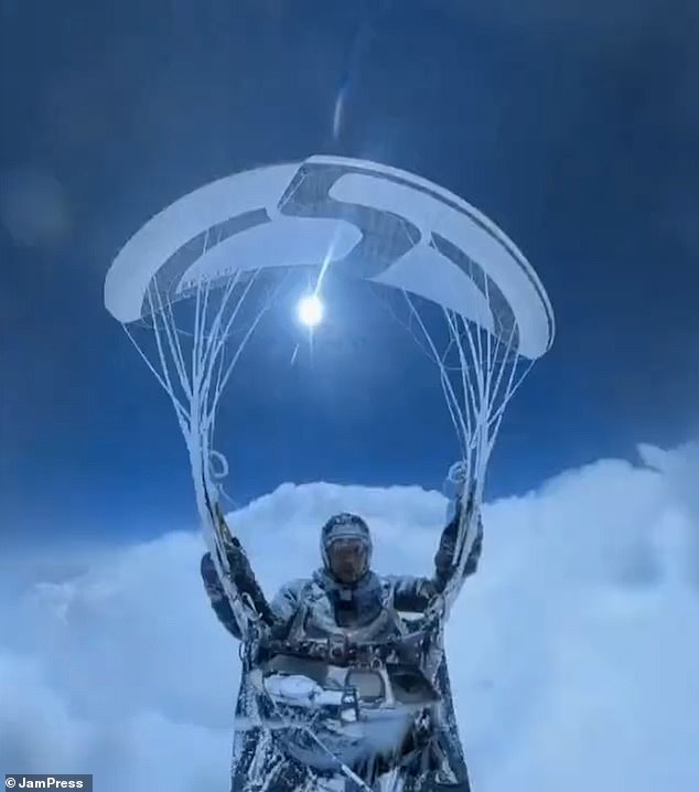Peng Yujian has been banned from paragliding for six months after the ordeal which saw him soaring in line with flight paths at nearly the height of Mount Everest