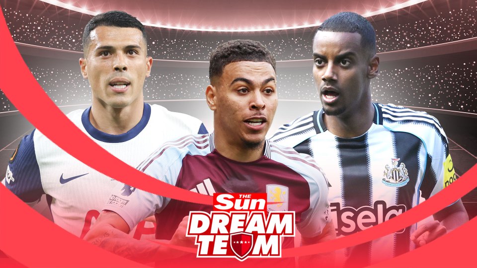 The Sun Dream Team: three soccer players.