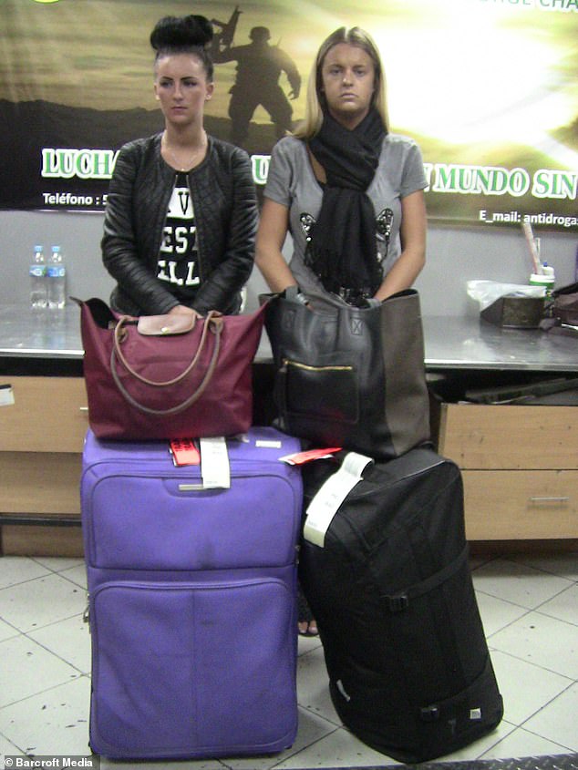 Michaella McCollum (left) and her accomplice, Melissa Reid, were 20 years old when they were arrested in Lima after they had been caught trying to smuggle 11kg (£1.5million) of cocaine out of the country and into Madrid