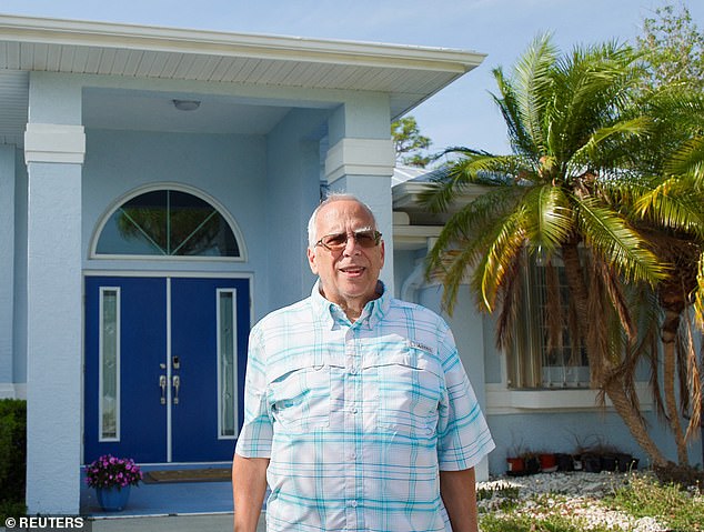 The Pope's older brother, Louis Prevost of Port Charlotte, Florida, is a Trump fan and has used his personal Facebook page to share MAGA memes and rants. (Pictured: Louis Prevost)