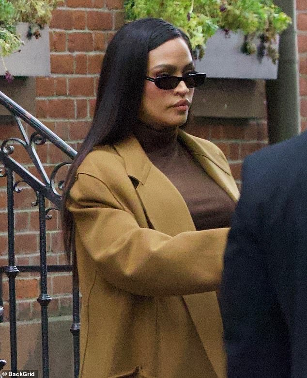 Ventura was seen looking stoic as she made her way to court, as went to appear face to face with her allegedly abusive ex, Diddy, on Tuesday