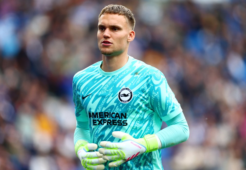 Bart Verbruggen of Brighton & Hove Albion.