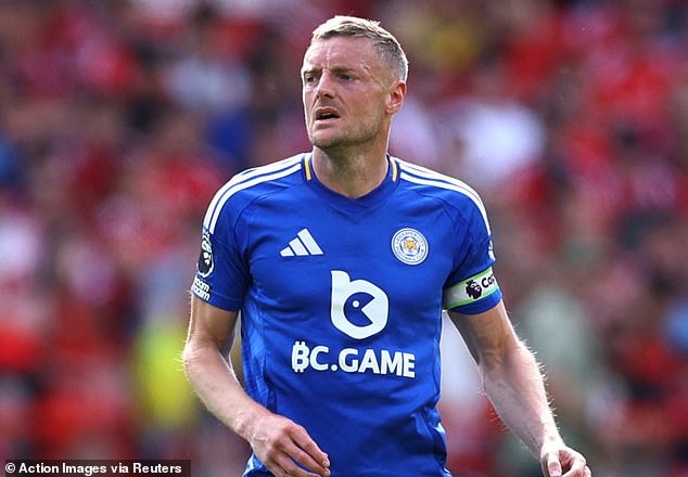 She watched as Jamie Vardy played but was unable to bag his 200th goal for the Foxes