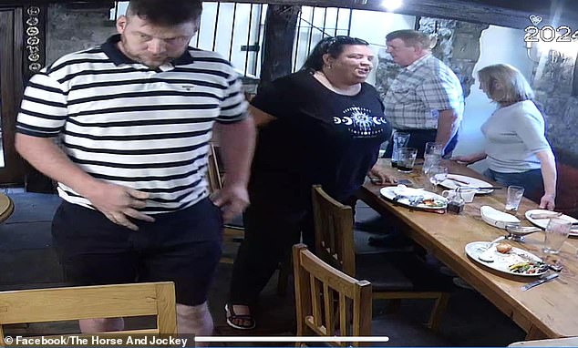 Peter and Ann McGirr enjoyed a slap up meal with their adult children Peter Jr and Carol at the Horse and Jockey pub in the Peak District in July last year