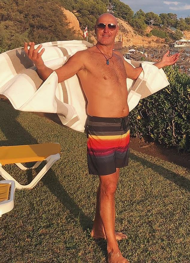 Clearsprings' boss Mr King (pictured on holiday) is ranked 154th in the 2025 list of the UK's wealthiest people