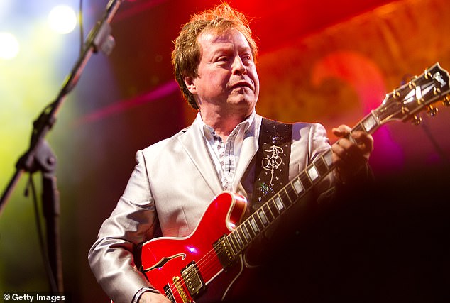 Rick Derringer, a renowned classic rock guitarist, has died at the age of 77; pictured November 2011 in Sao Paulo, Brazil