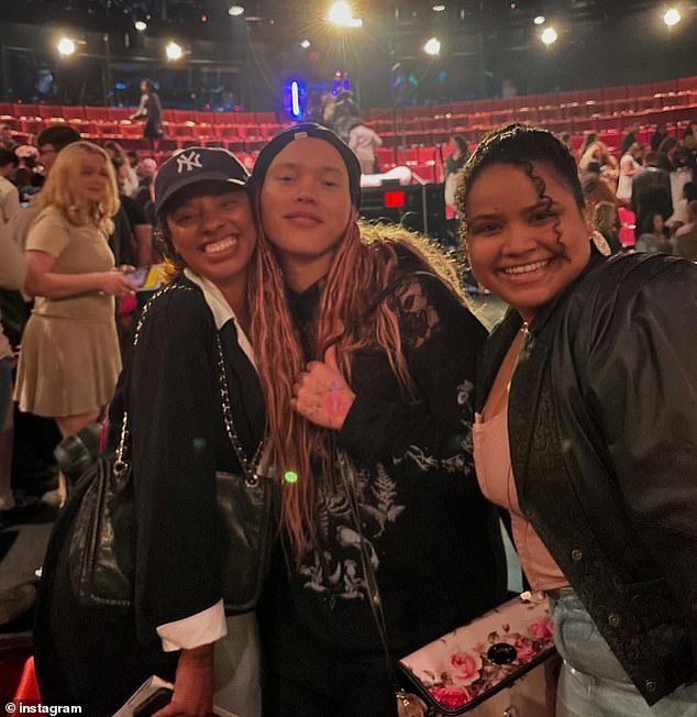 Airyn (center) discussed her coming out journey and how she hopes to serve as a role model for queer women of color in an interview published on Tuesday