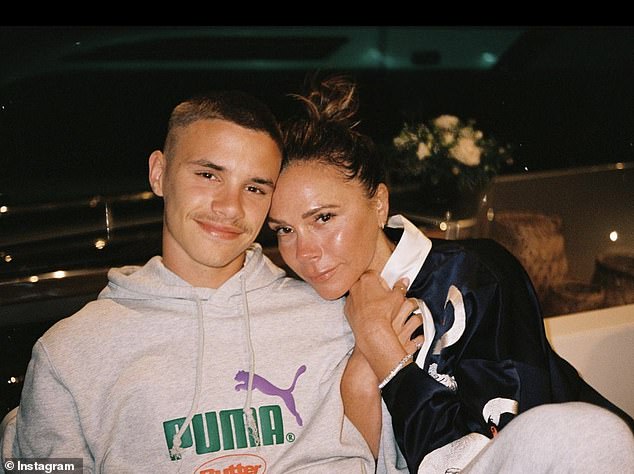 Romeo Beckham has stepped up to be a 'rock' to his mother Victoria in the midst of her heartache over her feud with son Brooklyn, sources have claimed