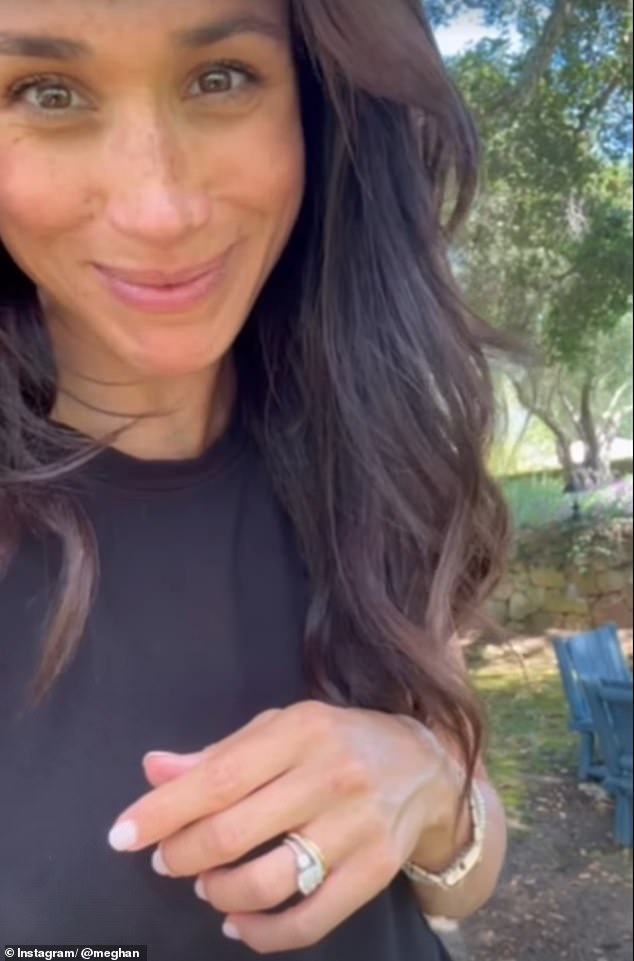 Meghan Markle (pictured, on her Instagram account) has left people baffled after sharing a wholesome picture of her morning 'garden haul'