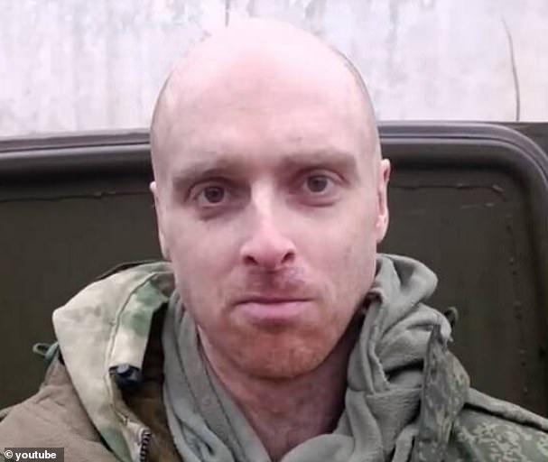 Australian citizen Oscar Jenkins, 33, (pictured) has been sentenced to 13 years in a Russian maximum-security prison after fighting alongside Ukrainian forces