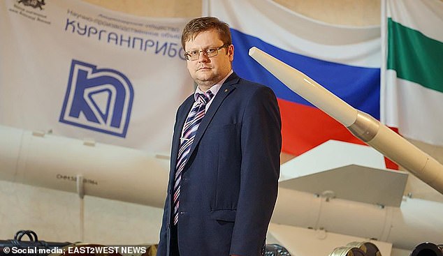 Andrei Kondratyev, a head of the key Kurganpribor factory, (pictured) was struck in a suspected assassination bid in his apartment block in Kurgan